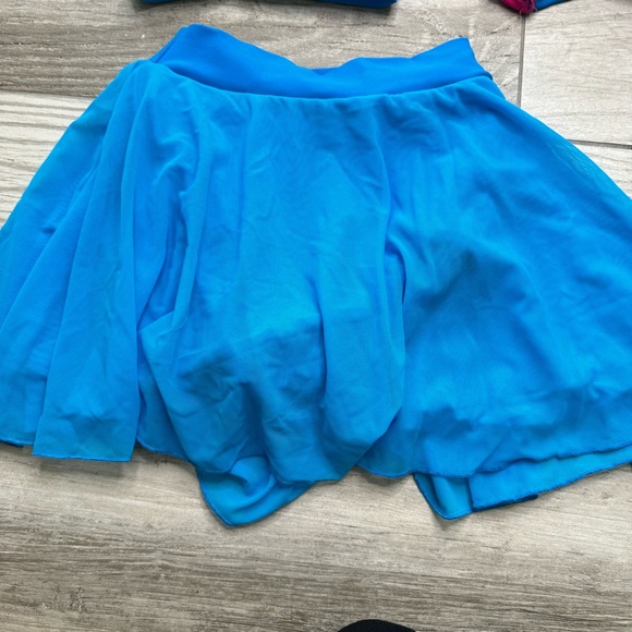 BLUEWATER DANCEWEAR 3 Piece Blue Bundle Size Child Medium - Picture 2 of 9